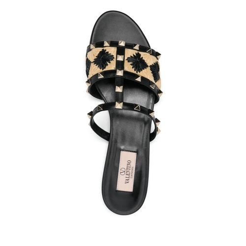 Valentino Garavani Sandales Rockstud - Noir