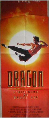 Dragon L'histoire De Bruce Lee - Véritable Affiche De Cinéma Pliée - Format 60x160 Cm - De Rob Cohen Avec Jason Scott Lee, Lauren Holly, Robert Wagner -  1993