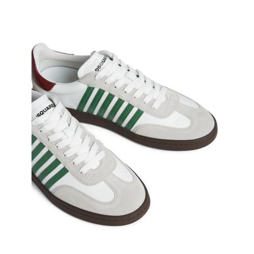 Dsquared2 Baskets Boxer En Daim - Blanc
