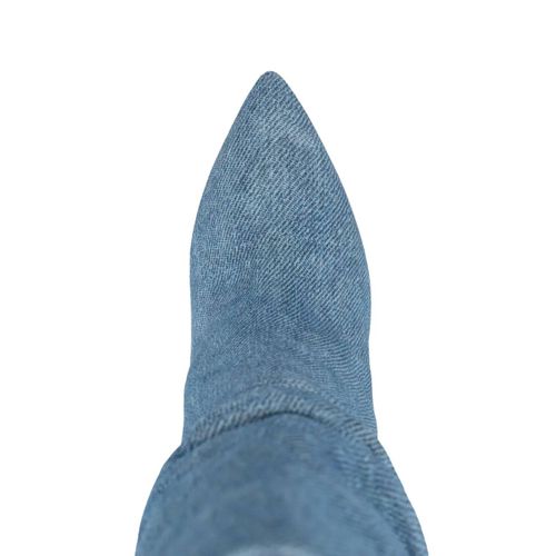 Paris Texas Bottes En Jean À Bout Pointu 98 Mm - Bleu - 40-41
