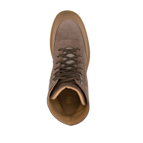 Brunello Cucinelli Bottines En Daim - Marron