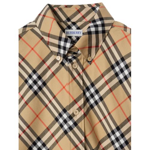 Burberry Chemise À Carreaux - Marron