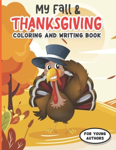 Fall & Thanksgiving Coloring And Writing Book