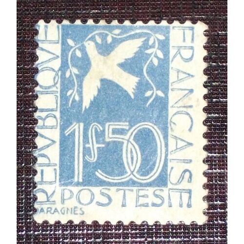 France N° 294 Neuf Avec Charnière Ou Trace De 1934 - 1f50 Outremer « Colombe De La Paix, De Daragnés » - Cote 60 Euros