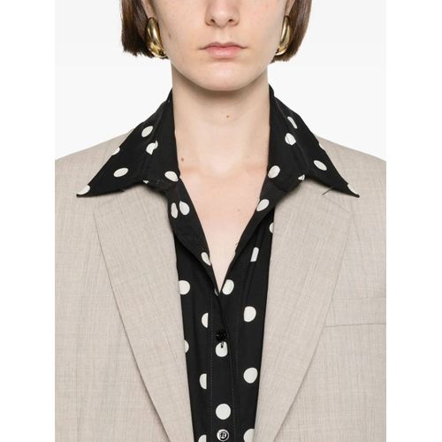Moschino Blazer En Laine Vierge À Simple Boutonnage - Tons Neutres