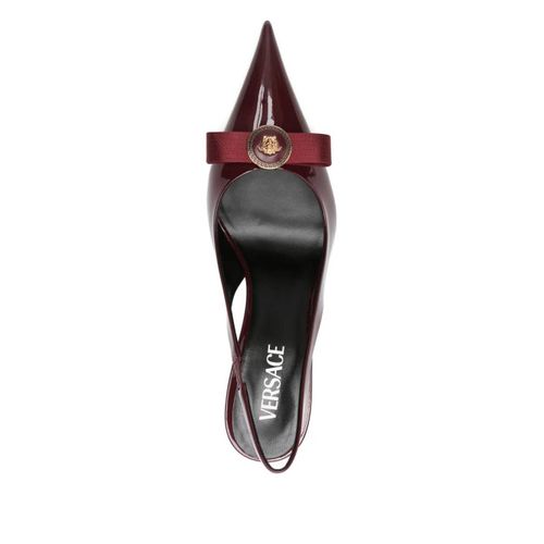 Versace Escarpins Gianni Ribbon 85 Mm À Bride Arrière - Rouge
