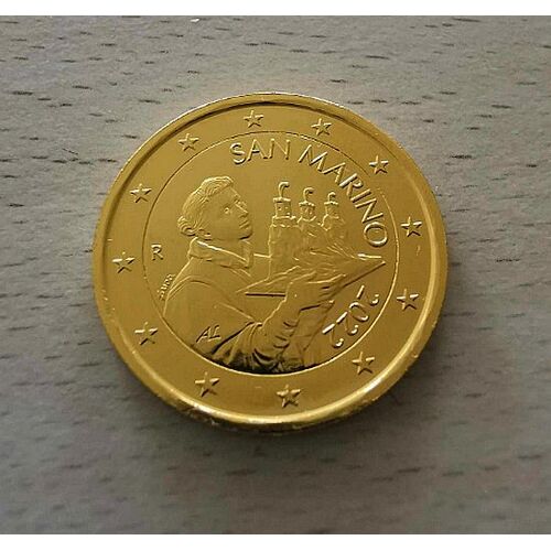 Saint Marin 2022 - 2 Euros De La Serie - Plaque Or