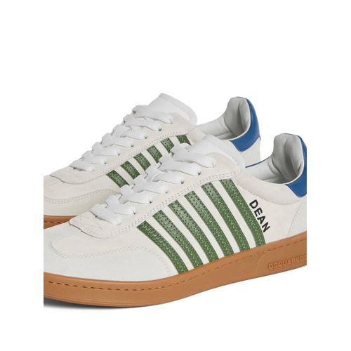 Dsquared2 Baskets Boxer En Daim - Blanc