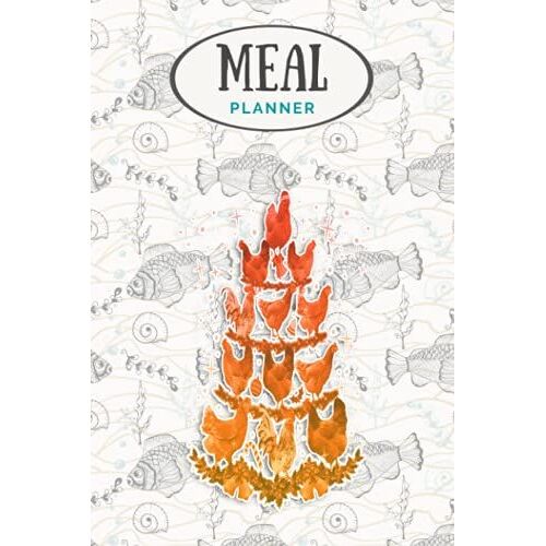 Meal Planner - Funny Chickens Christmas Tree Ornament Decor Gift: Track And Plan Your Meals Weekly (53 Week Food Planner / Journal / Calendar / Diary ... List, Meal Prep And Planning Grocery List