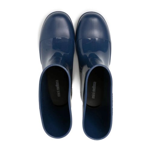 Mini Melissa Bottes De Pluie À Logo En Relief - Bleu