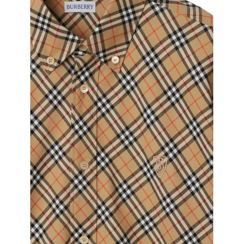 Burberry Chemise En Coton À Motif Vintage Check - Tons Neutres