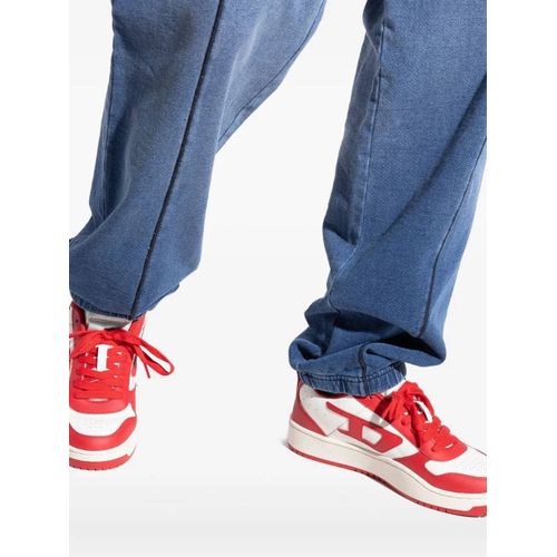 Diesel Baskets En Cuir S-Ukiyo À Logo - Rouge