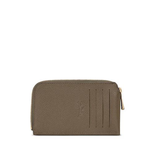 Longchamp portefeuille The Foulonné à fermeture zippée - Marron