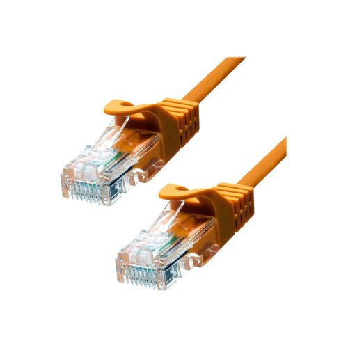 ProXtend - Cordon de raccordement - RJ-45 (M) pour RJ-45 (M) - 15 m - UTP - CAT 5e - moulé, sans crochet, bloqué - orange