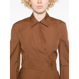 Max Mara Robe Mi-Longue Agrume - Marron
