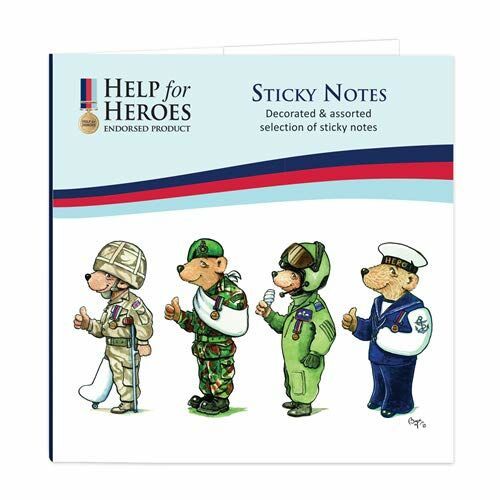 Help For Heroes Papeterie - Sélection De Sticky Notes (Carré)