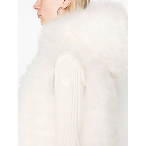 Yves Salomon Gilet À Design Réversible - Blanc