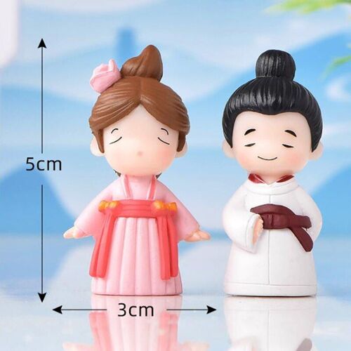 Poupée De Couple En Résine Style Chhinois, Garniture De Gâteau De Mariage, Fournitures De Fête, Décoration De Maison, Micro Paysage, Décor Bonsaï Diy