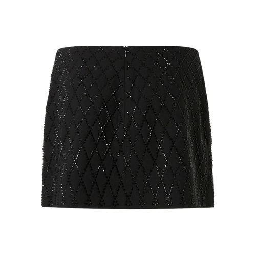 Pinko Jupe À Ornements Strassés - Noir