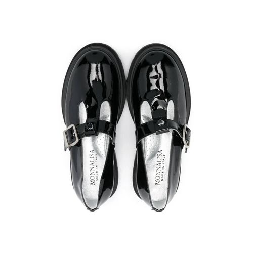 Monnalisa Ballerines En Cuir Verni - Noir