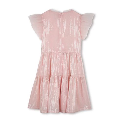 Billieblush Robe Mi-Longue À Sequins - Rose