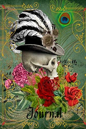 Journal: Gothic Skull Personal Journal, 200 Pages, 6x9"