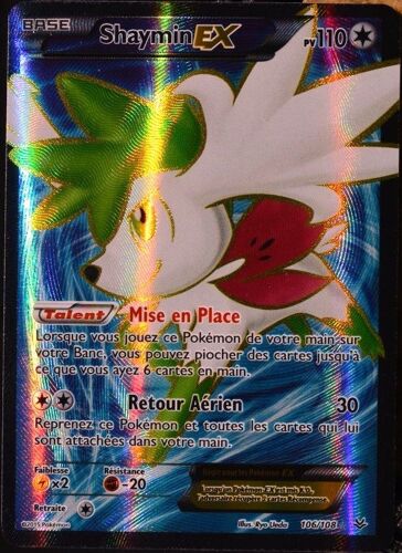 Carte Pokémon 106/108 Shaymin-Ex 110 Pv Ultra Rare Xy06 Ciel Rugissant Neuf Fr