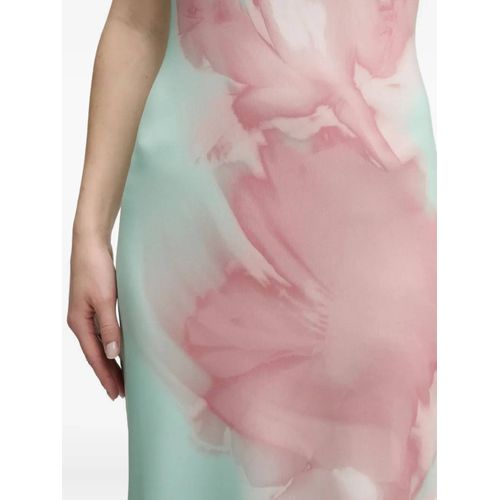 Desigual Robe Mi-Longue À Fleurs - Vert