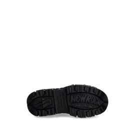 New Rock Bottines Lacées À Boucle 100 Mm - Noir