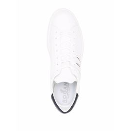 Hogan Baskets H580 En Cuir - Blanc