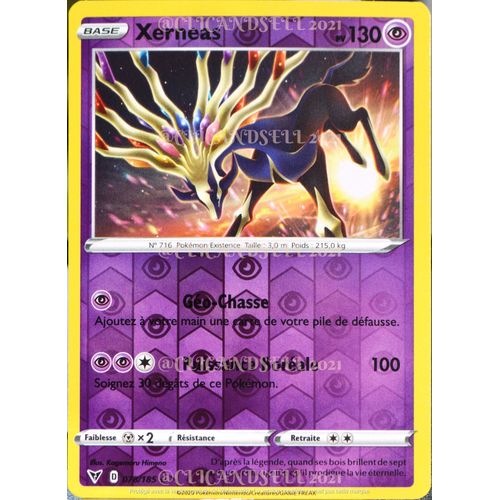 Carte Pokémon 078/185 Xerneas ?H 130 Pv - Reverse Eb04 - Épée Et Bouclier  Voltage Éclatant Neuf Fr