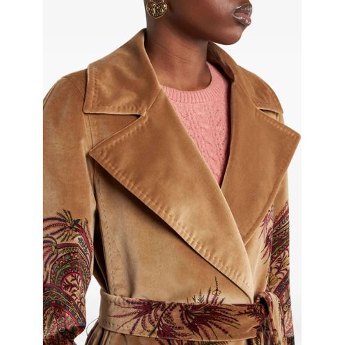 Etro Manteau À Motif Cachemire - Marron