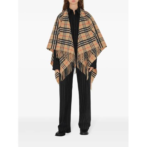 Burberry Cape À Carreaux - Tons Neutres