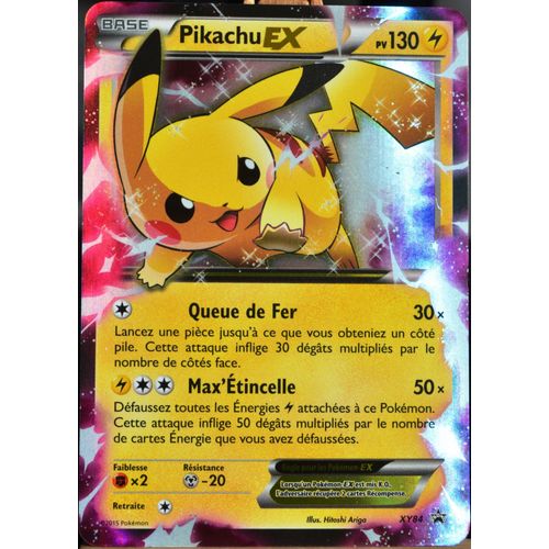Carte Pokémon Xy84 Pikachu Ex 130 Pv Promo Neuf Fr