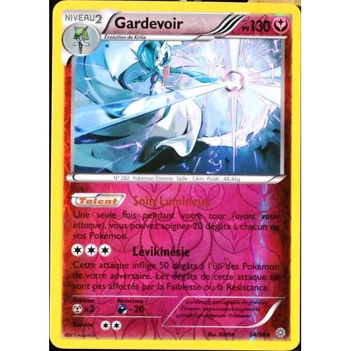 Carte Pokémon 54/98 Gardevoir 130 Pv - Holo Reverse Xy07 - Origines Antiques Neuf Fr