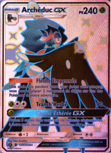 Carte Pokémon Sv47/Sv94 Archéduc Gx 240 Pv - Shiny Sl11.5 - Soleil Et Lune - Destinées Occultes Neuf Fr