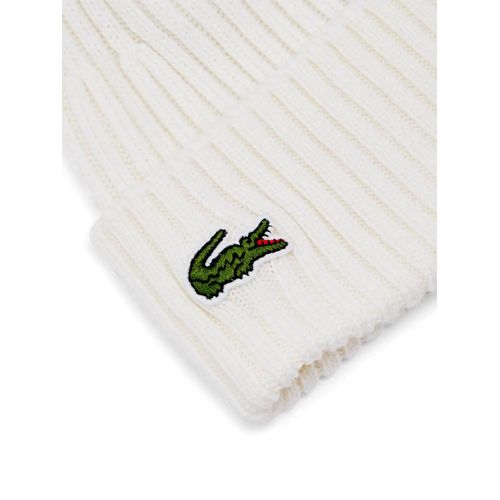 Lacoste Bonnet À Logo - Blanc