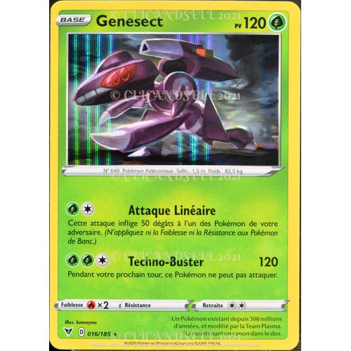 Carte Pokémon 016/185 Genesect ?H 120 Pv Eb04 - Épée Et Bouclier  Voltage Éclatant Neuf Fr