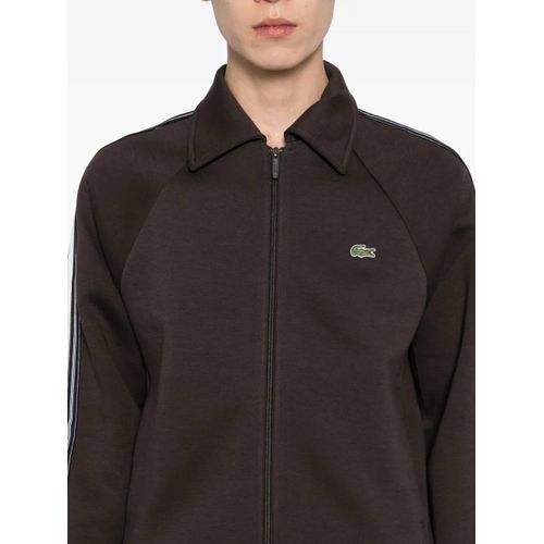 Lacoste Veste À Logo Appliqué - Marron