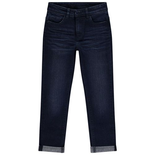 Jean Droit En Denim Avec Motif Embossé Sur La Poche Pour Garçon - Bleu