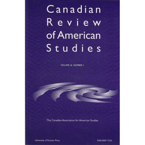 Canadian Review Of American Studies Volume 36 Number 1 Special Issue On Suffrage