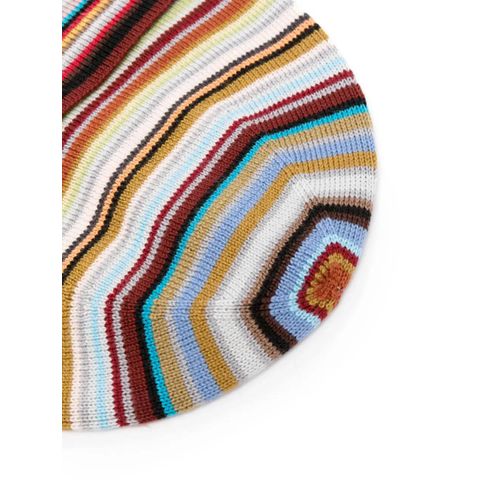Paul Smith Bonnet En Maille Intarsia - Rouge
