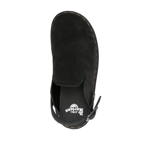 Dr. Martens Mules Zebzag En Daim - Noir