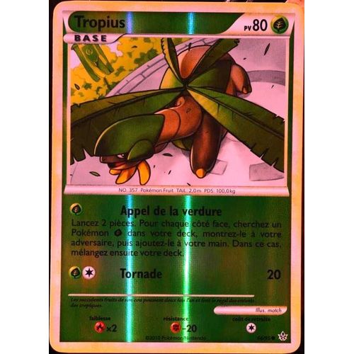 Carte Pokémon 66/95 Tropius 80 Pv Hs Déchainement Neuf Fr