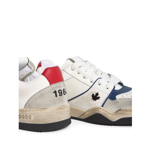 Dsquared2 Baskets Skate À Effet Usé - Blanc