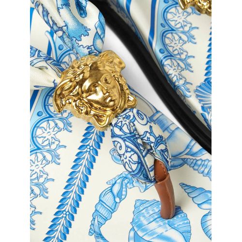 Versace Sandales Underwater Barocco La Medusa - Bleu