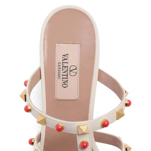 Valentino Garavani Sandales À Ornemements Rockstud 60 Mm - Tons Neutres