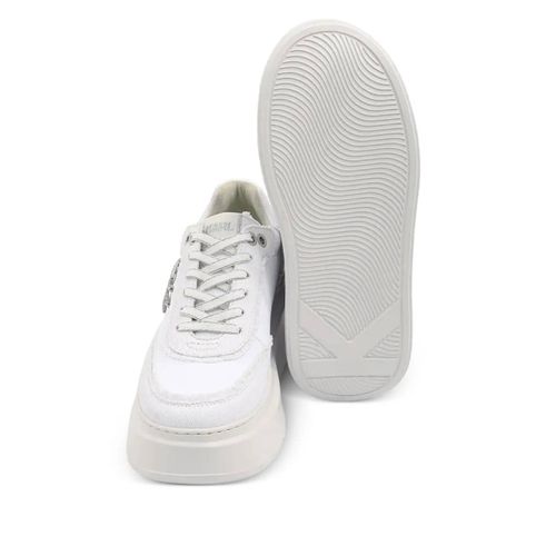 Karl Lagerfeld Baskets À Logo Appliqué - Blanc