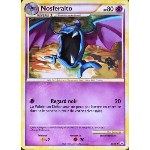 Carte Pokémon 30/95 Nosferalto 80 Pv Hs Déchainement Neuf Fr