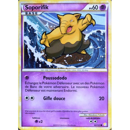 Carte Pokémon 62/123 Soporifik 60 Pv Heartgold Soulsilver Neuf Fr